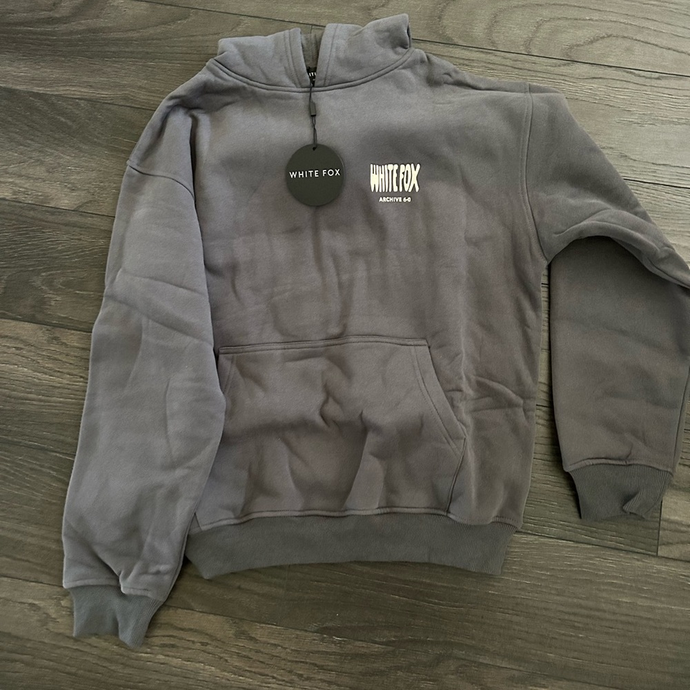 White fox archive 6.0 charcoal hoodie